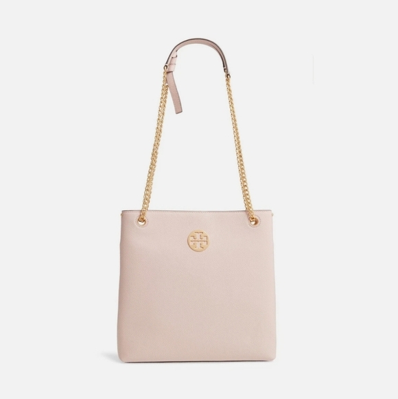 TORY BURCH Everly Leather Swingpack - Pink In Shell Pink. - Picture 5 of 16